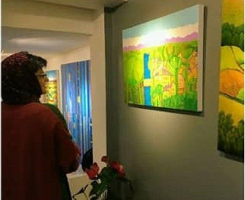 خبرنگاران نمایشگاه نقاشی هنرمند خورموجی در تهران گشایش یافت